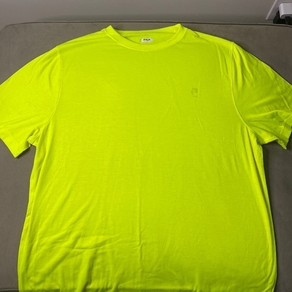 Fila Neon Yellow Short Sleeve Tee